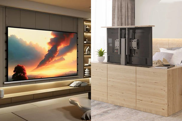 A Comprehensive Comparison of Motorized TV Lifts and Hidden Projection Screens