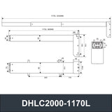Electric Lifting Column 24V-32V DC Motor 2000N 440LB Load 1V2 - DHLC2000-Hall-HS1-1V2