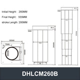 Movable Tatami Lifting Table Manual Operation 2000N 440LB Load - DHLCM