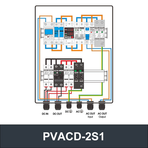 PVACD Solar DC AC Grid Connected Integrated Box