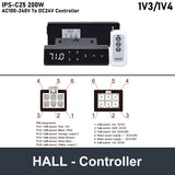 Hall Electric Linear Motion Actuator 24V DC Motor 4000N 880LB Load - DHLA4000-Hall-HS1-1V4