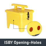 ISBY Outdoor Waterproof Industrial Socket Box With MCB RCBO Switch Yellow/Black