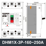 DHM1X-3P Molded Case Circuit Breaker