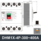 DHM1X-4P Molded Case Circuit Breaker