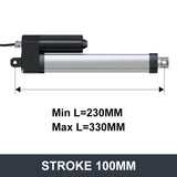 Electric Linear Motion Actuator 24V DC Motor 4000N 880LB Load - DHLA4000