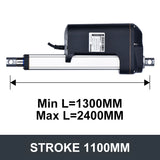 Electric Linear Motion Actuator 24V DC Motor 12000N 2640LB Load - DHLA12000