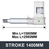 Electric Linear Motion Actuator 24V DC Motor 8000N 1760LB Load - DHLA8000-A2