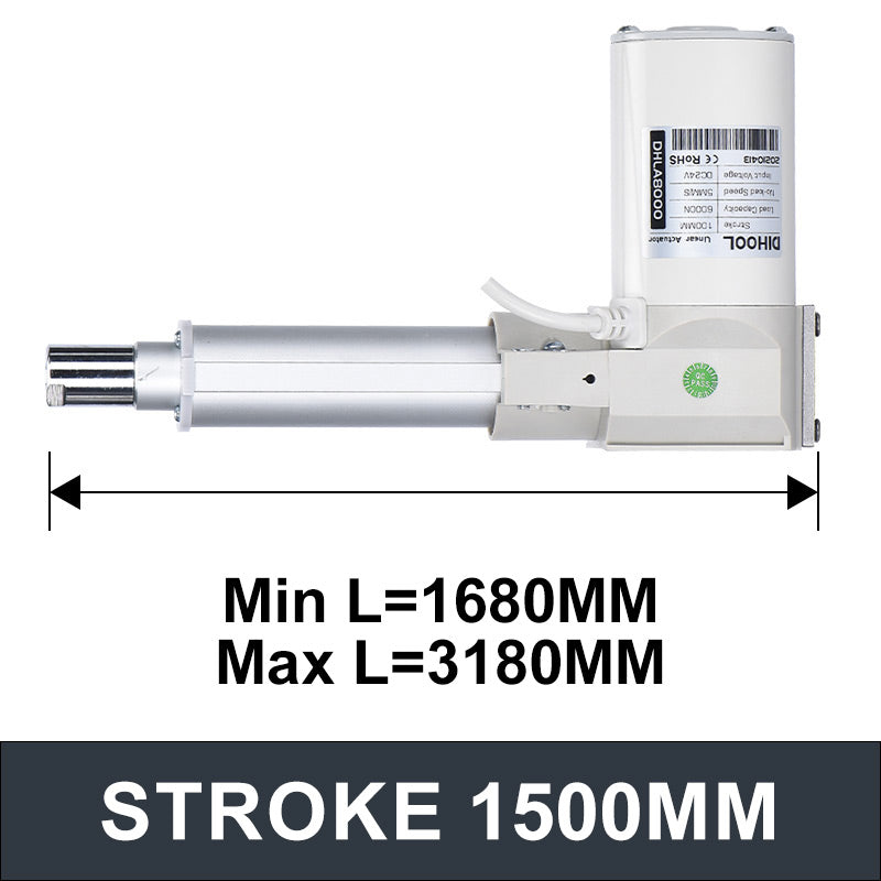 Electric Linear Motion Actuator 24V DC Motor 8000N 1760LB Load - DHLA8000-A2