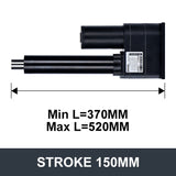 Electric Linear Motion Actuator 12V DC Motor 10000N 2200LB Load - DHLA10000-A2