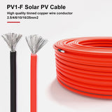 PV1F Solar DC Cable 1.5/2.5/4/6/10/16/25mm²
