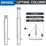 Electric Lifting Column 2 Sections 24V DC Motor 1500N 330LB Load - DHLC80-C2
