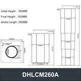Movable Tatami Lifting Table Manual Operation 2000N 440LB Load - DHLCM