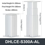 DHLCE-S300A-AL 3 Stage Electric Lifting Column - AL Panel 24V DC Motor 2000N 450LB Load