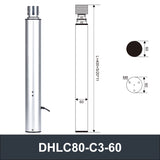 Electric Lifting Column 3 Sections 12V DC Motor 1000N 220LB Load - DHLC80-C3