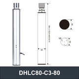 Electric Lifting Column 3 Sections 24V DC Motor 1500N 330LB Load - DHLC80-C3