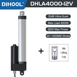 Electric Linear Motion Actuator 12V DC Motor 4000N 880LB Load - DHLA4000
