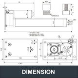 DHLA4000-A2-24V Electric Linear Actuator DC 24V Motor 4000N Load