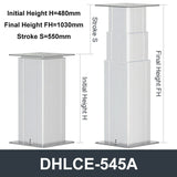 DHLCE-S545A 3 Stage Electric Lifting Column - IR Panel 24V DC Motor 2000N 450LB Load