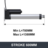 DHLA4000-A2-24V Electric Linear Actuator DC 24V Motor 4000N Load