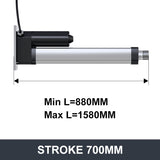 DHLA4000-A2-24V Electric Linear Actuator DC 24V Motor 4000N Load