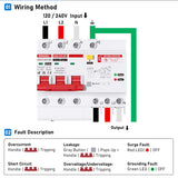 DZ47LED-2LNE Residual Current Circuit Breaker 10A~60A