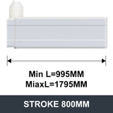 Electric Lifting Column 24V DC Motor 7500N 1650LB Load - DHLC8000-B-Hall-HS1-1V4