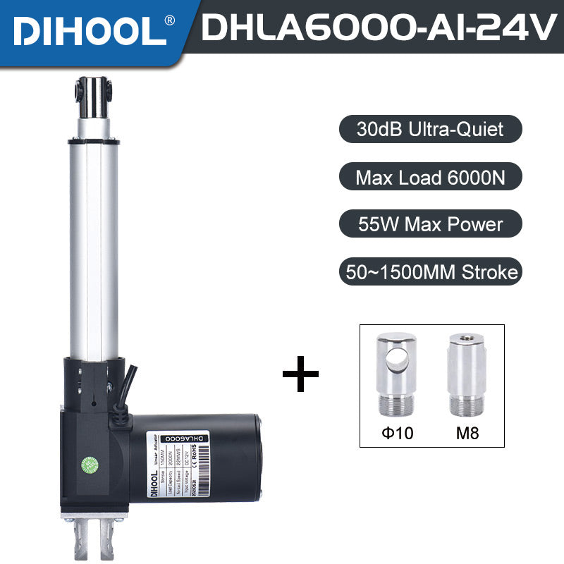 thumbnail image 2 of 6000N (1350lbs) Electric Linear Actuator – 12V/24V, 2~40 Inch Stroke, 4mm/s Fast 2 of 4