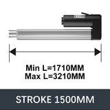 Hall Electric Linear Motion Actuator 29V-32V DC Motor 3000N 660LB Load - DHLA3000-A2-HALL-HS1-1V1