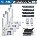 Hall Electric Linear Motion Actuator 24V DC Motor 8000N 1760LB Load - DHLA8000-A2-Hall-HS1-1V4