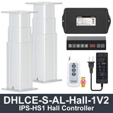 DHLCE-S1155A-AL 3 Stage Electric Lifting Column - AL Panel 24V DC Motor 2000N 450LB Load