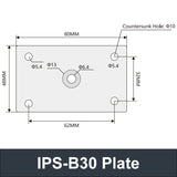 IPS-B30 Aluminum Upper Plate 10mm
