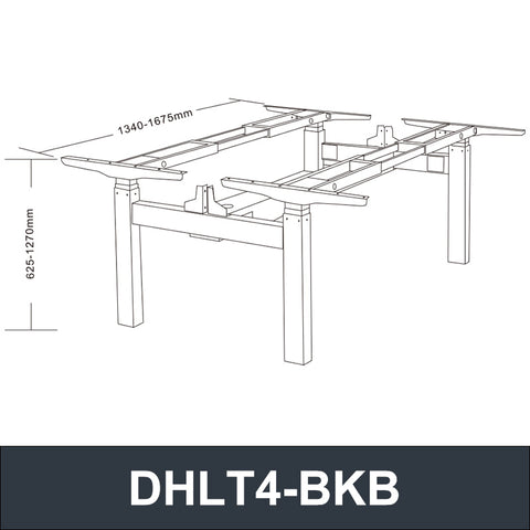 DHLT4-BKB Double Lifting Table