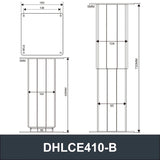DHLCE-IR 2 Stage Electric Lifting Column - IR Panel Hall Controller 1000N 220LB Load - DHLCE-410