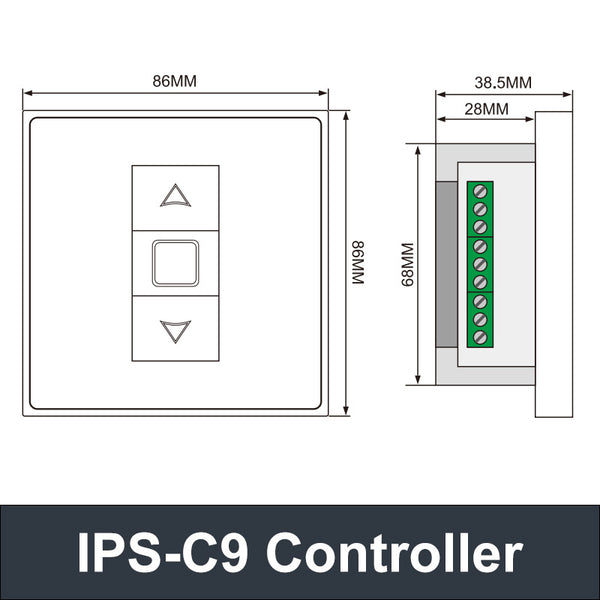 Electric Linear Motion Actuator Controller For 12V DC Motor C9 – DIHOOL