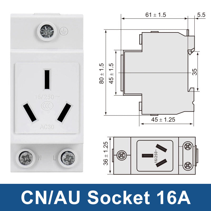 AC30 Din Rail Socket – DIHOOL