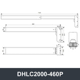 Electric Lifting Column 24V-32V DC Motor 2000N 440LB Load 1V4 - DHLC2000-Hall-HS1-1V4