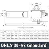 Electric Linear Motion Actuator 6V DC Motor 180N 40LB Load - DHLA130-A2-6V