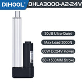 Electric Linear Motion Actuator 24V DC Motor 3000N 660LB Load - DHLA3000-A2