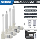 Hall Electric Linear Motion Actuator 24V DC Motor 8000N 1760LB Load - DHLA8000-A2-Hall-HS1-1V4