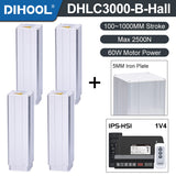 Electric Lifting Column 24V DC Motor 2700N 594LB Load - DHLC3000-B-Hall-HS1-1V4