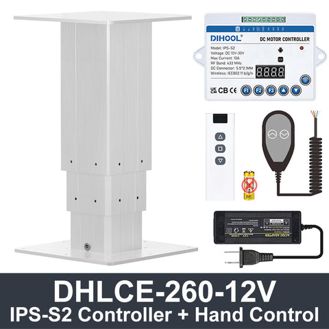 DHLCE-IR 3 Stage Electric Lifting Column - IR Panel 1000N 220LB Load - DHLCE-260A