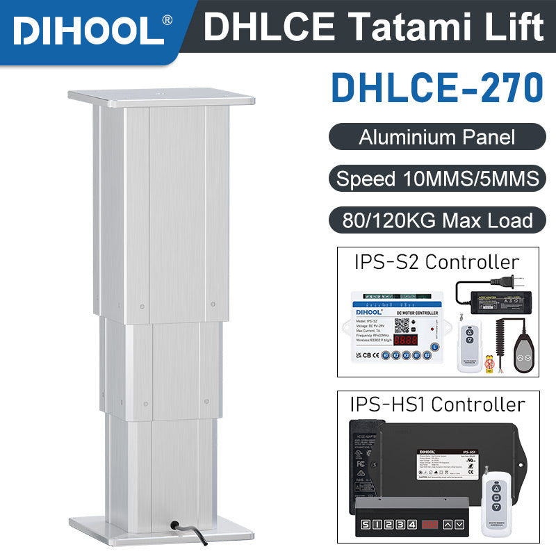 DHLCE-AL 3 Stage Electric Lifting Column - AL Panel 1200N 264LB Load - DHLCE-270