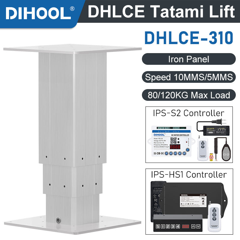 DHLCE-IR 3 Stage Electric Lifting Column - IR Panel 1200N 264LB Load - DHLCE-310