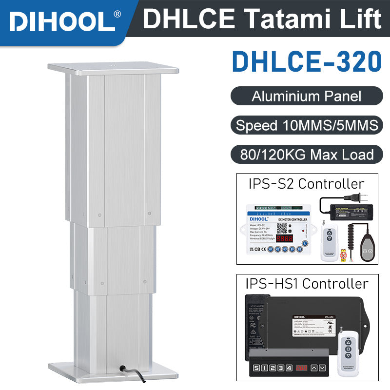 DHLCE-AL 3 Stage Electric Lifting Column - AL Panel 1200N 264LB Load - DHLCE-320