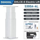 DHLCE-S300A-AL 3 Stage Electric Lifting Column - AL Panel 24V DC Motor 2000N 450LB Load