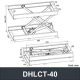 Electric Lifting Platform 12V DC Motor 1500N 330LB Load - DHLCT-S2