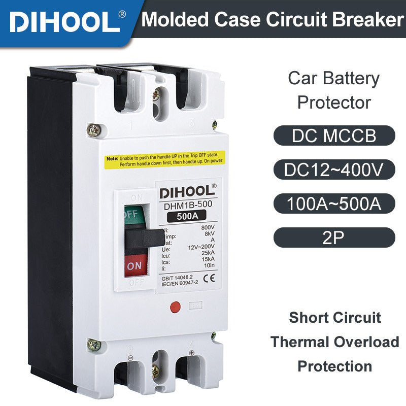 DHM1B-2P Molded Case Circuit Breaker DC MCCB