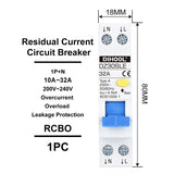 DZ30SLE-A 1P+N Residual current circuit breaker