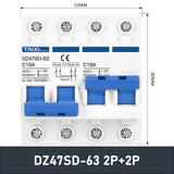 DZ47SD Dual Power Interlock Circuit Breaker