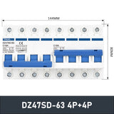 DZ47SD Dual Power Interlock Circuit Breaker